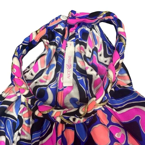 Alex & Trixie 100% Silk Top Size M - Picture 4 of 6